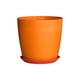 thumbnail image 1 of Bandeja para macetas, maceta, maceta, contenedor, herramienta de plantación de jardín, suculentas decorativas, suministros de decoración Jardín y Patio Naranja/con Bandeja 13.50*13.50*12.50 cm Injueey HA083699-01, 1 of 6