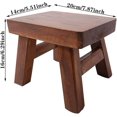 thumbnail image 2 of Natural Solid Wood Stool, Rustic Solid Wooden Step Stool For Kids & Adults, Multi-Functional Elm Wood Furniture For Kitchen, Bathroom, Closet, Sink, 2 of 5