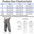 thumbnail image 3 of NIEWTR Men's Casual Pants Solid Color Corduroy Elastic Waist Pull Rope Loose Straight Casual Pants Fall Winter Active Athletic Workout Pants for Men, 3 of 4