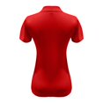thumbnail image 5 of Delayuji Women's High Neck Basic Short Sleeved Summer Dress Casual Summer T Shirt Top Red L Polyester,Spandex Short Sleeve Shirts for Women, 5 of 5