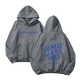 thumbnail image 2 of TIANZEN Womens Casual Long Sleeve Graphic Tee Shirts Hooded Sweatshirts Pullover Tops For Women Tunic Jacket, 2 of 6