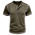 thumbnail image 4 of Yiaimeir Men's Short Sleeved Lapel Collar T-shirt Casual Round Neck Top Streetwear,Size M-3XL, 4 of 5