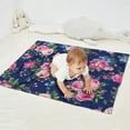 thumbnail image 2 of Pioneer Flower Blanket,Comfortable Soft Flannel Throw Blanket,All Season,Warm Lightweight Blankets for Sofa Bed Couch Living Room Chair,30"x40"(80x100cm), 2 of 4