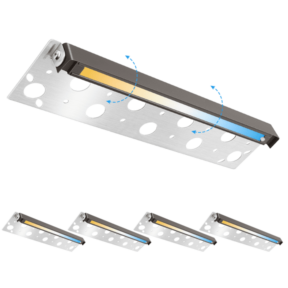 12 Inch 7W LED Hardscape Lighting,280LM 2700K-5000K 5CCT Outdoor Step Lights,IP65 Waterproof 12V-24V Low Voltage Landscape Lights For Patio Walls Stairs,90CRI ×Pack with Connectors