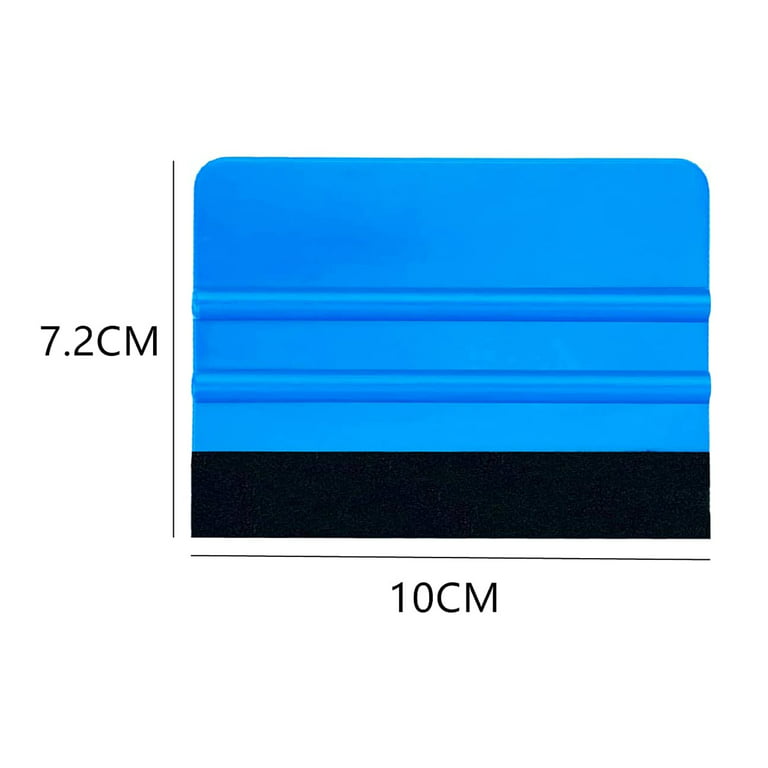 Durable Black Felt Edge Vinyl Squeegee Tool 4-Inch, Car Vinyl Film Wrapping Decal Squeegee Window Tint Work, Professional Scratch Free Squeegee