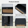 thumbnail image 6 of Bedroom & Living Room Rattan End Table - 2 Handmade Rattan Drawers, 50lbs Capacity, 6 of 15
