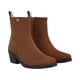 thumbnail image 1 of Bota Vaquera Tacón Bajo Texas Para Mujer Micro Suede Capreto Café, 1 of 7