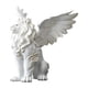 thumbnail image 1 of Estatua de león coleccionable moderna, adorno de escritorio para estantería de oficina. Blanco, 1 of 9