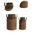 thumbnail image 6 of oshhni Metal Plant Pot Milk Can with Handle Planter Pot for Country Wedding Outdoor Brown, 6 of 9