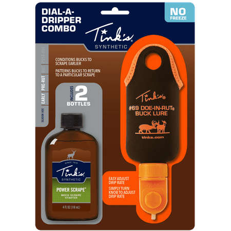 Tink s Dial-A-Dripper Mock Scrape Starter Kit Includes TWO 4 oz. Bottles