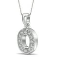 thumbnail image 2 of JewelersClub White Diamond Accent Sterling Silver A TO Z Initial Pendant, 18", 2 of 4