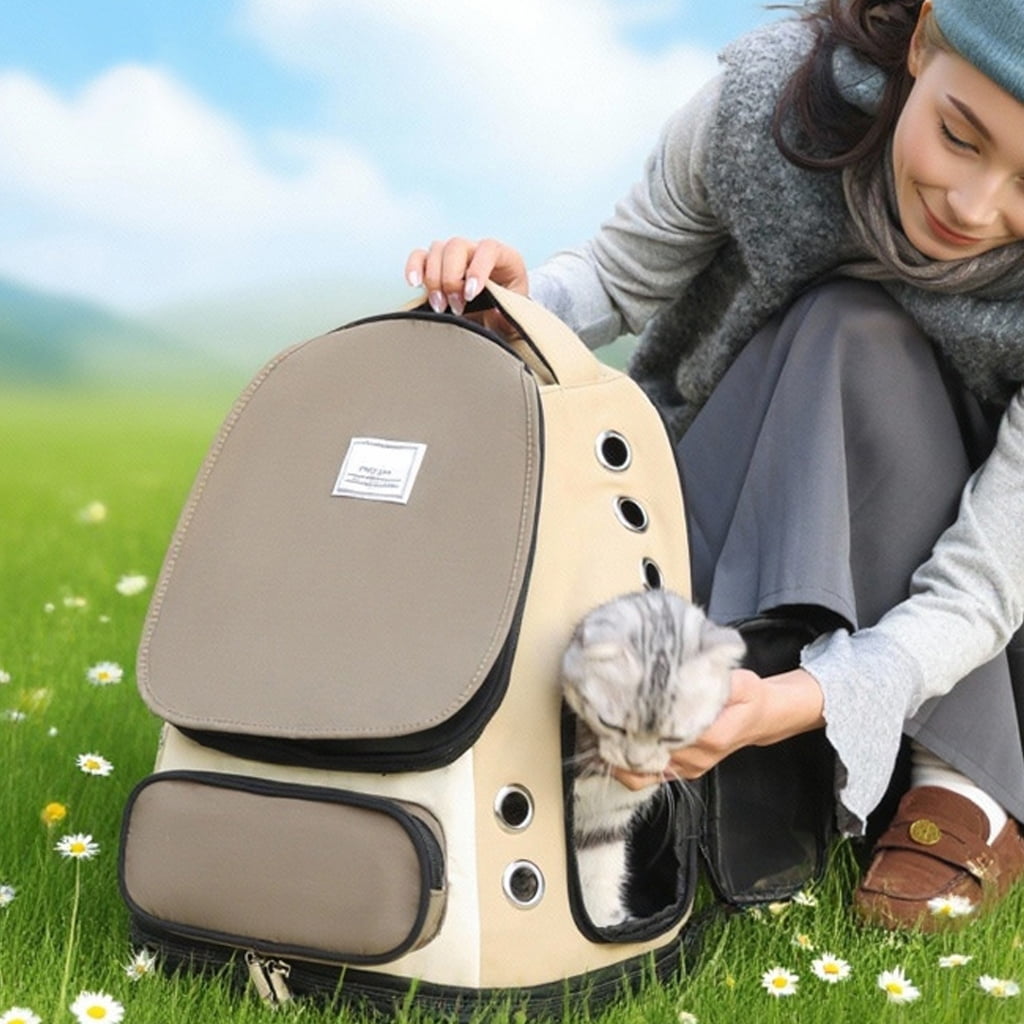 PatungKu Light Weight Breathable Pet Carrying Backpack for Small Dogs Cats Daily Travel