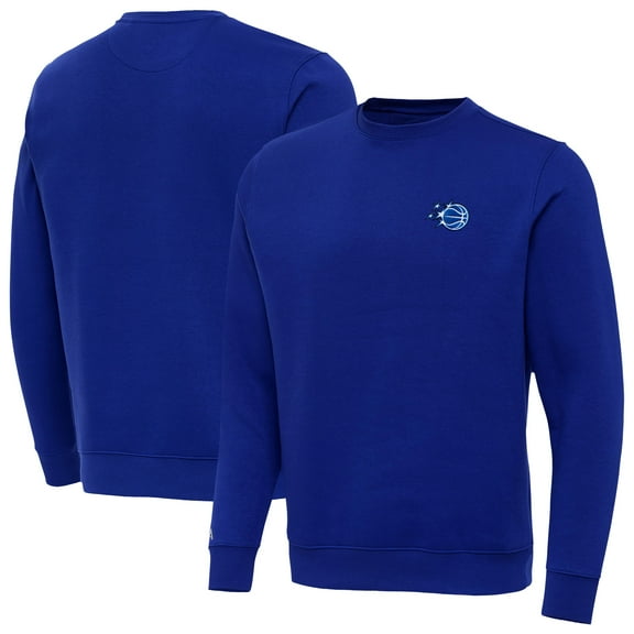 Men's Antigua Royal Orlando Magic New Logo Tall Victory Pullover Sweatshirt