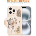 thumbnail image 2 of Compatible with iPhone 12 Pro Max Case, Cute Morandi Floral Flower Pattern Soft Silicone Gel Rubber Case, Edge Lips Strengthen Shockproof Cover for Girly Women - Beige White, 2 of 11