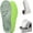 Green, variant on Men's and women's step-through insoles, massage insoles, cloud insoles, comfortable step-through insoles, memory foam arch support insoles, relieve arch pain, suitable for all shoe types.