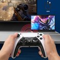 thumbnail image 3 of Sywqhk Controlador inalámbrico compatible con Bluetooth para NS Switch PS4 Gamepad (Blanco), 3 of 9