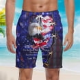 thumbnail image 4 of Vintage Drapeau Américain Imprimé 3D Shorts de Plage d'Été pour Hommes Mode Décontractée Ample Confortable Course, 4 of 5