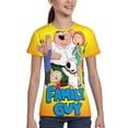 thumbnail image 4 of Family Guy Animated Youth Unisex T-Shirt Crewneck Short Sleeve Double-Sided Print Tee Shirts Top For Boys Girls Kid Teen X-Small, 4 of 6