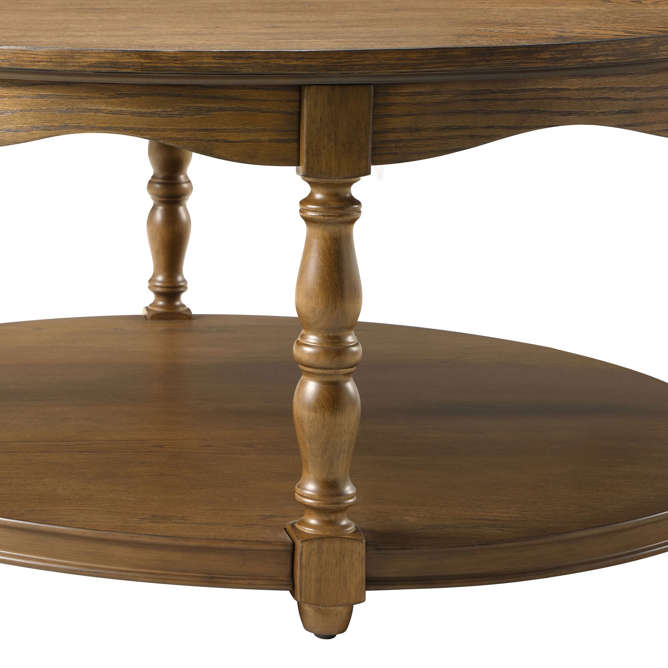 The Pioneer Woman Helen Round Coffee Table, Heirloom Brown