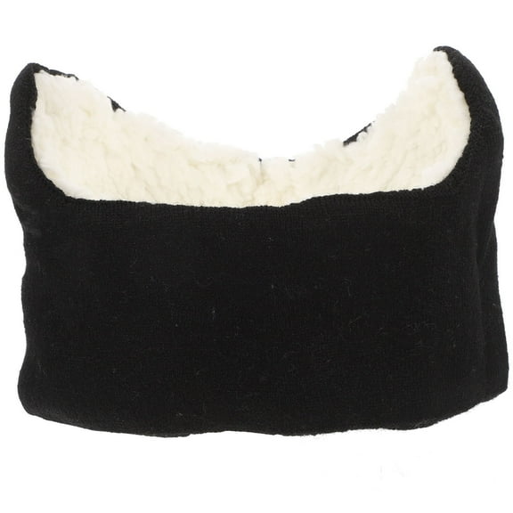 LOLIPPYY 1 Set Black Acrylic Ear Muffs Headband for Women Noise Reduction Cold Weather