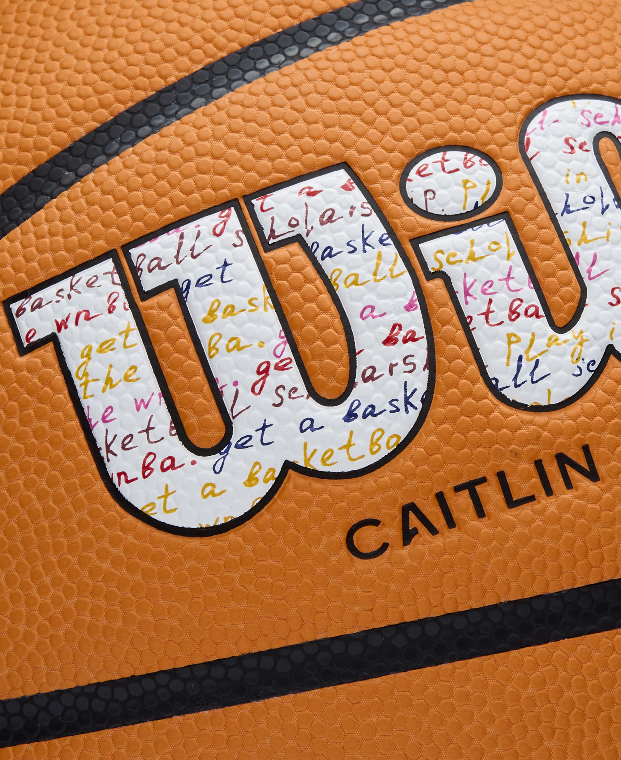 Wilson Caitlin Clark EVO NXT 3951 Indoor Game Basketball - Orange, Size 7 - 29.5"