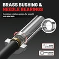 thumbnail image 6 of Olympic Barbell, 5ft Barbell for Strength Training and Weightlifting, 2 inch Olympic Bar with 500 lb Capacity, Comfortable Grip for Squats Curls Deadlifts, 6 of 8