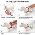 thumbnail image 3 of Arnés para perros de tela de gamuza suave al tacto, chaleco para mascotas, arnés reflectante ajustable que no tira para cachorros, perros pequeños y medianos, 3 of 8
