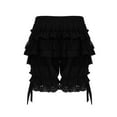 thumbnail image 3 of YiZYiF Womens Layered Gothic Pantaloons Pumpkin Bloomers Retro Ruffles Loose Shorts, 3 of 7