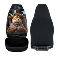 thumbnail image 4 of XYZCANDO Stylish Front Car Seat Covers with Funny Highland Cow Design - Breathable Durable Protectors For All Vehicle Types, 4 of 8