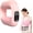 Pink, variant on Electric Fascia Massage Ring – 5-Speed Adjustable Vibration Massager for Deep Tissue Muscle Relief, Body Sculpting, Pain Relief & Recovery, Portable for Neck, Shoulder, Back, Waist & Legs