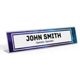 thumbnail image 1 of Printtoo Personalized Desk Name Plate Pretty Universe Custom Acrylic Office Desk Name Plate Accessory 2x8 Inches, 1 of 5