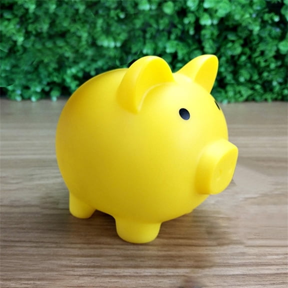 Unbreakable Piggy Bank for Youngsters, Plastic Coin Saving Bank with Screw-Off Plug, Educational Money Bank for Financial Learning, Cute Decoration for Desk and Bookshelf