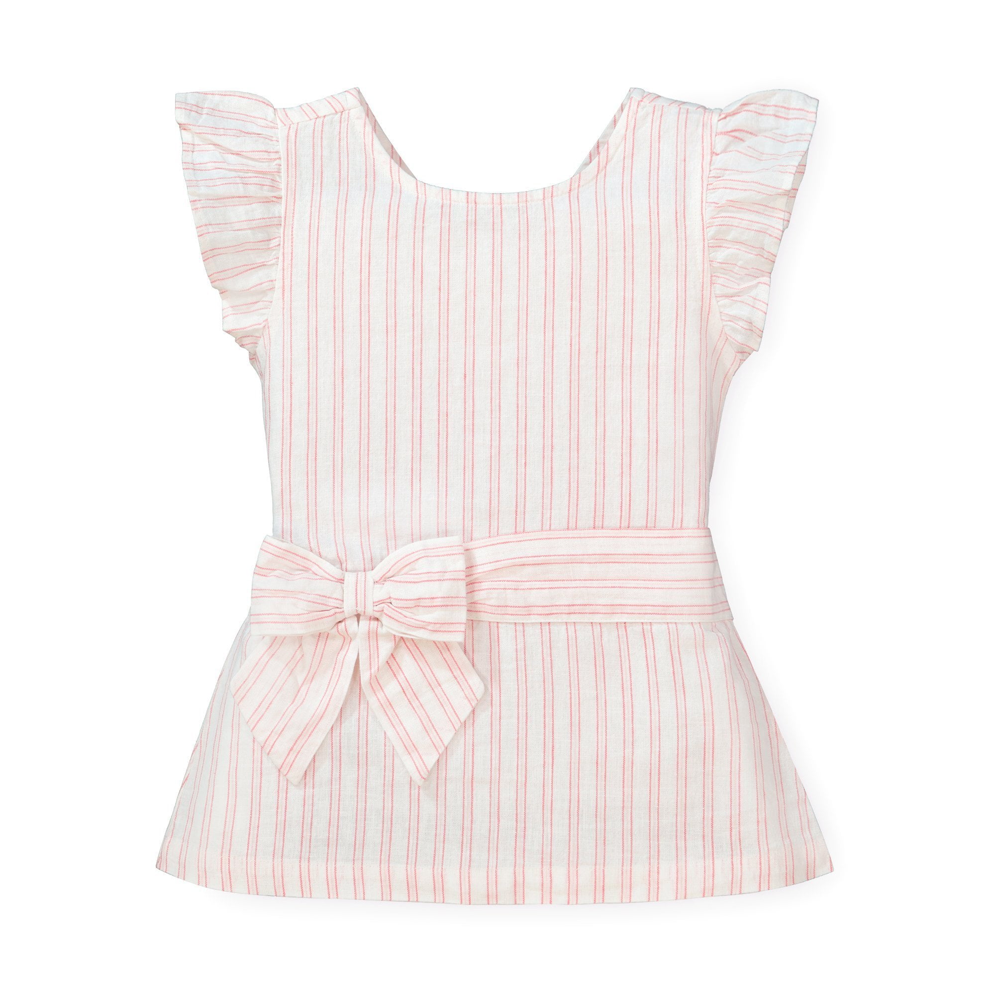 Hope /& Henry Girls Tie Shoulder Flutter Back Tank