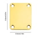thumbnail image 2 of Placa de mástil de guitarra eléctrica con 4 tornillos para accesorios de repuesto de guitarra, 2 of 8