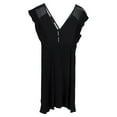 thumbnail image 2 of Pre-Owned Sandro V-neck Dress in Black Viscose, 2 of 2