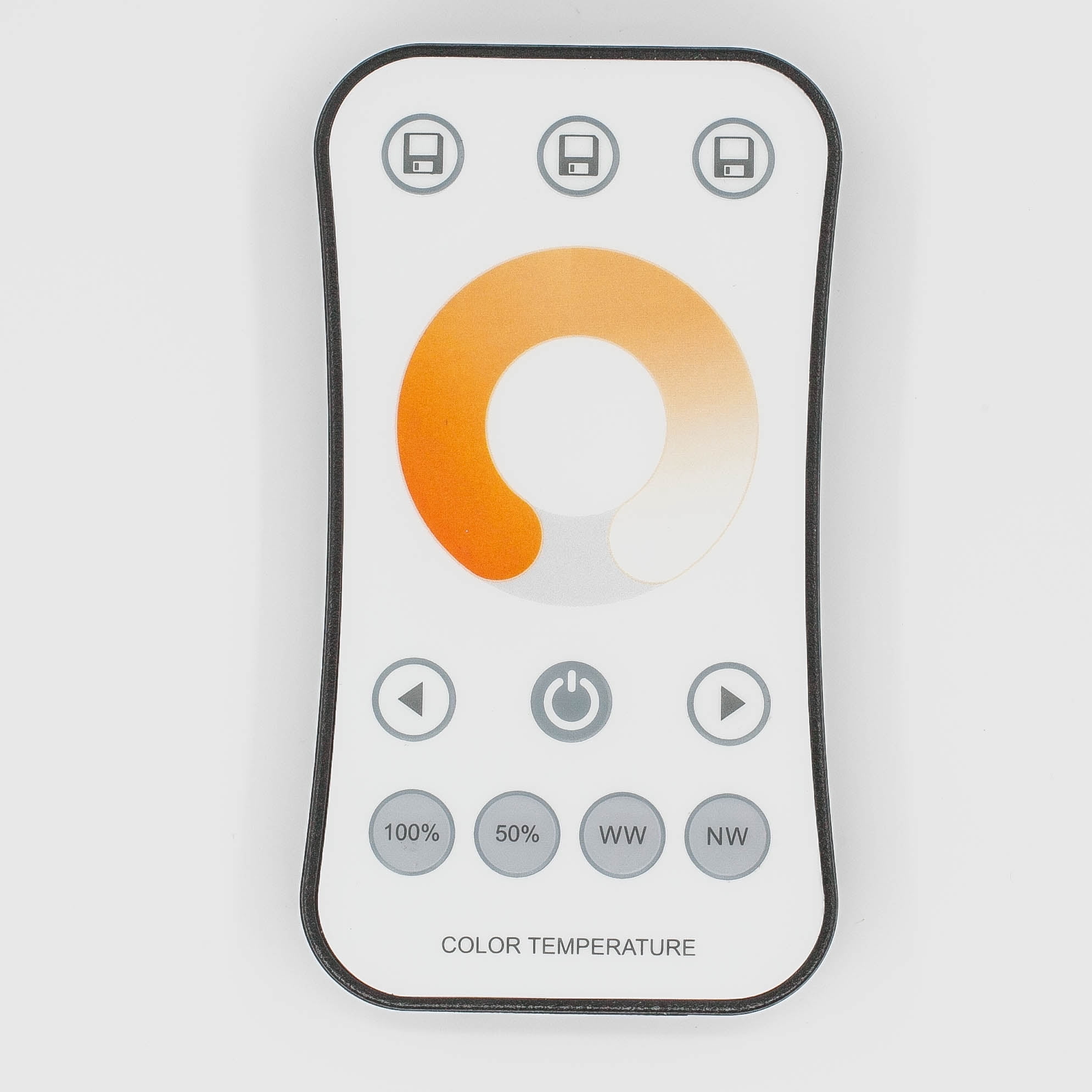 LEDUPDATES Warm White to Cool White LED Strip Light Dual White Controller with remote for Dual Color Temperature Changing 2700K to 6500K LED Strip Light 12v 24v CCT Controller