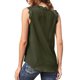 thumbnail image 3 of Top de Tirantes Holgado Sin Mangas con Cuello en V y Encaje de Pestañas de Verano, Verde, Talla XXL, 3 of 10