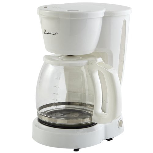 Coffee Maker 12Cup Glass Carafe White