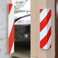 thumbnail image 3 of Protection de Garage en Mousse, 2 Pcs Protecteur de Paroi Adhésif Protecteur de Bord de Garage-Paroi de Voiture avec Bandes Réfléchissantes Rouges et Blanches, 3 of 4