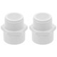 thumbnail image 1 of 2Pcs PVC Pipe Fittings NPT Male Thread PVC Pipe Fitting Adapter Connector PVC Pipe Coupling for Plumbing Line 48.3mm, 1 of 4