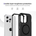 thumbnail image 4 of Dteck Magnetic & Seamless Stand for iPhone 15 Pro Max, Compatible with MagSafe, Military Grade Drop Protection, Slim Frosted Rugged Kickstand Phone Case for iPhone 15 Pro Max,Black, 4 of 6