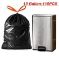 thumbnail image 3 of 110 Counts 13 Gallon Tall Kitchen Trash Bags (5 Rolls), 23.62×31.5in, Thickened with Durable Drawstring, Strong & Portable for Kitchen, Bathroom, Easter & Party Use, 3 of 6