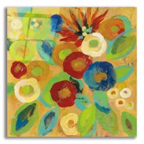 Epic Art 'Flower Market II' by Silvia Vassileva, Acrylic Glass Wall Art, 12"x12"