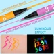 thumbnail image 3 of Heallor-delineador de ojos líquido brillante Multicolor, pigmento cosmético de neón, maquillaje de ojos de fiesta, brillo, secado rápido, fluorescente en la oscuridad, 3 of 5