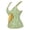 yue866-Green, variant on KHONTS Women's Lace up Gothic Jacquard Shoulder Straps Tank Overbust Shaper Corset Bustiers Tops White XS