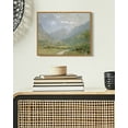 thumbnail image 3 of Drsoum Vintage Landscape Framed Canvas Wall Art Retro Village Prints Modern Kitchen Bathroom Office Decor 8x10in Natural Framed, 3 of 6