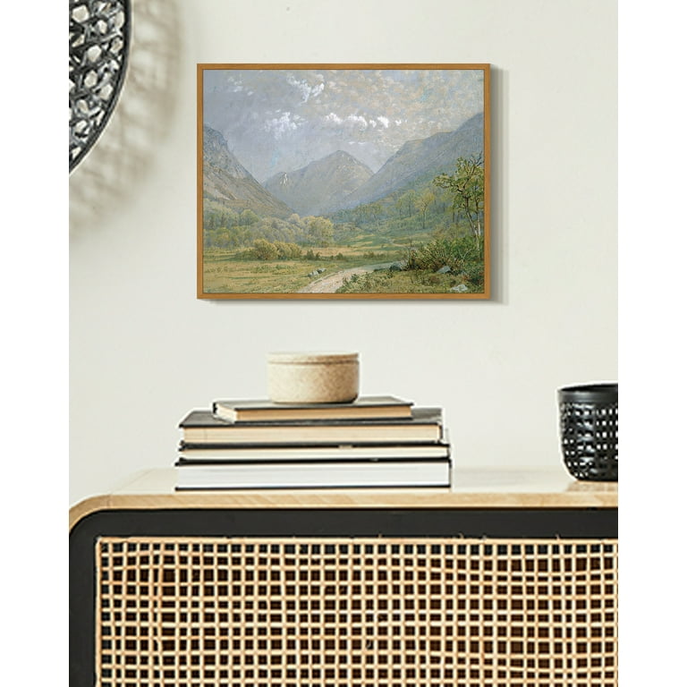 Drsoum 8x10 Vintage Landscape Framed Canvas Wall Art photo 2