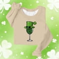 thumbnail image 2 of TaTaai Womens St Patricks Day Sweatshirt Long Sleeve Crewneck Casual Loose Fit Pullover Top Celtic Knot Print Holiday Wear Gift, 2 of 5
