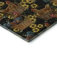 thumbnail image 4 of Addison Rugs Mayfield Washable Kitchen Rooster In Basket Midnight Rectangle Rug, 10' x 14', 4 of 6