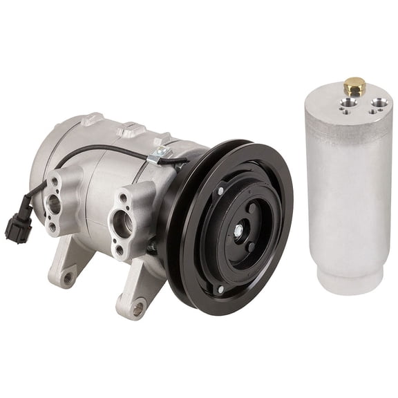 AC Compressor w/ A/C Drier For Nissan Frontier & Xterra 4-Cyl 1998 1999 2000 2001 2002 - BuyAutoParts